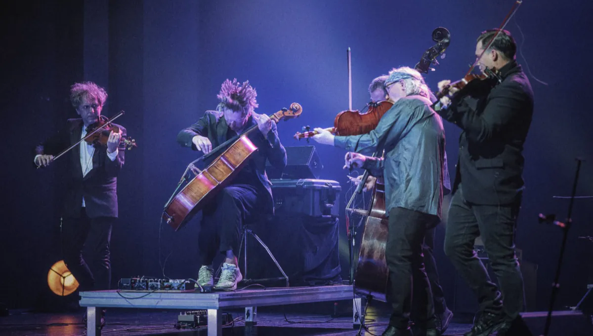 i VOŁOSI in concerto: Krzysztof Lasoń, Stanisław Lasoń, Robert Waszut, Jan Kaczmarzyk e Piotr Szczotka